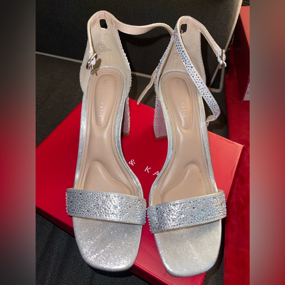 Silver Party Heels